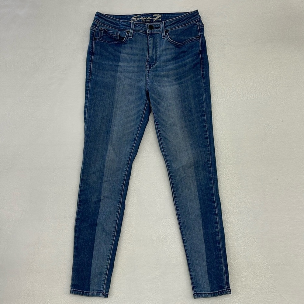 Seven 7 Mid Rise Skinny Jeans 8‎